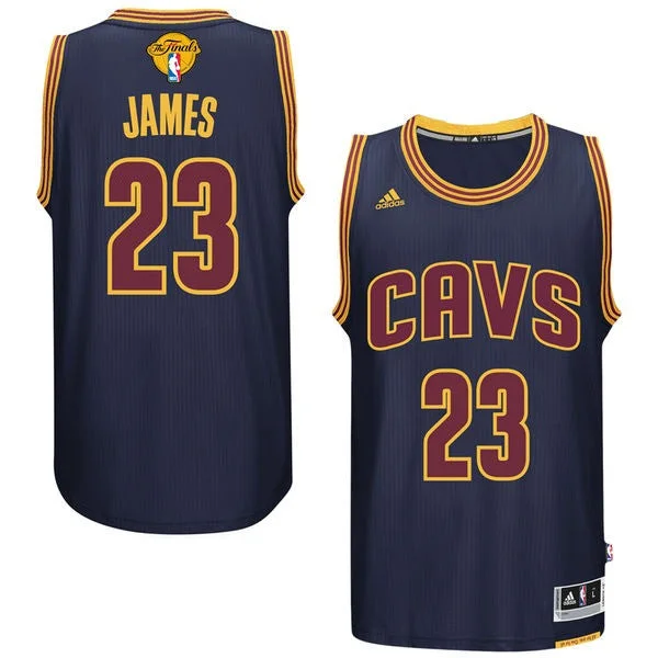 Cavaliers 23 Lebron James Navy 2016 Finals Swingman Basketball Jersey