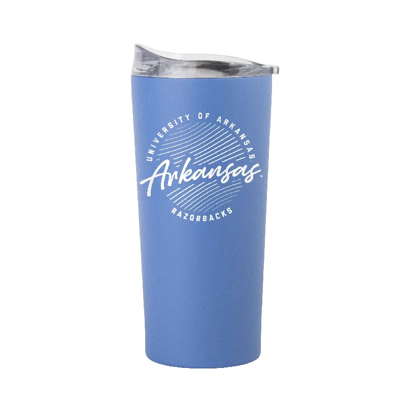 Arkansas 20oz Retro Script Arctic Powder Coat Tumbler