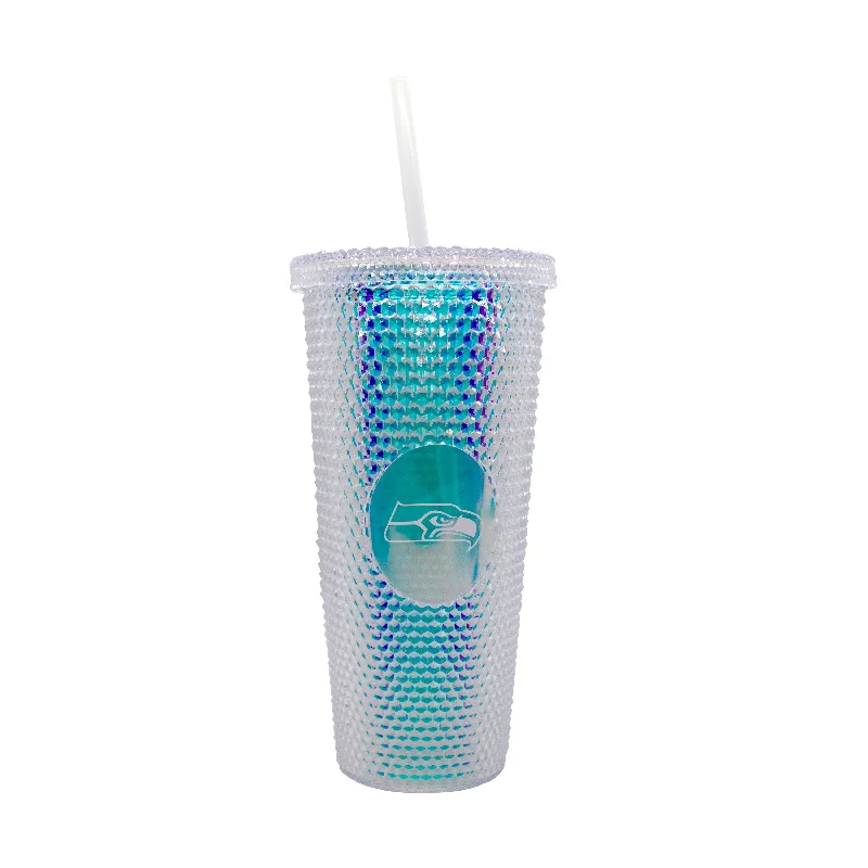 Seattle Seahawks 24oz Iridescent Studded Tumbler