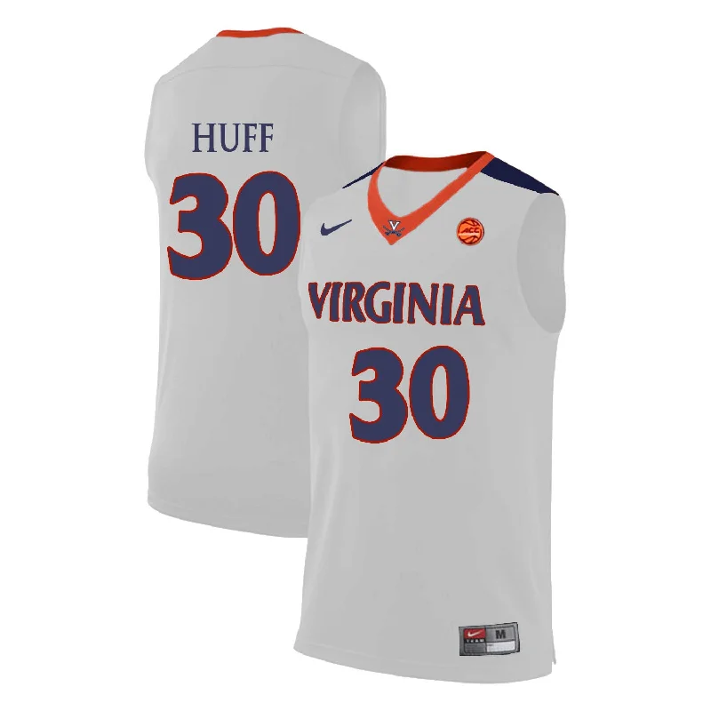 Virginia Cavaliers 30 Jay Huff White College Basketball Basketball Jersey