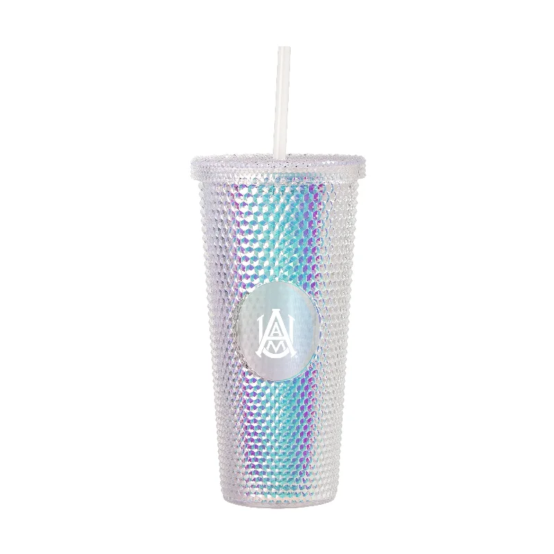 Alabama A&M 24oz Iridescent Studded Tumbler