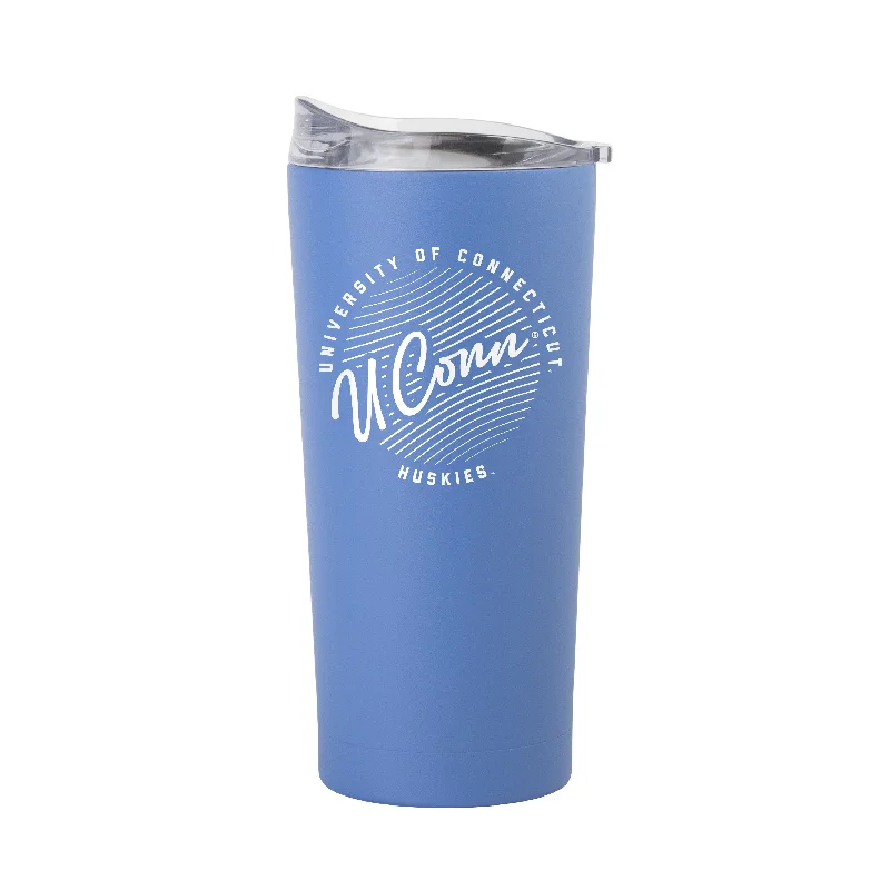 UConn 20oz Retro Script Arctic Powder Coat Tumbler