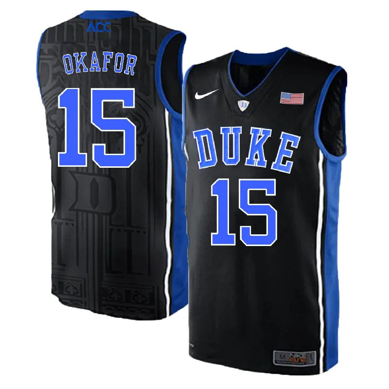 Duke Blue Devils 15 Jahlil Okafor Black Elite College Basketball Basketball Jersey