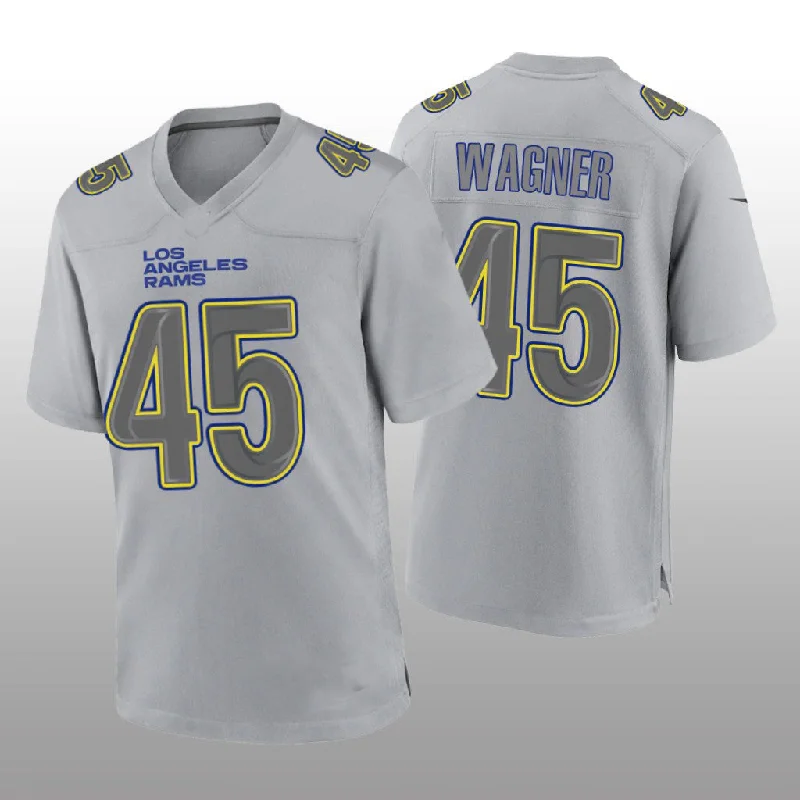 LA.Rams #45 Bobby Wagner Gray Atmosphere Game Jersey Stitched American Football Jerseys