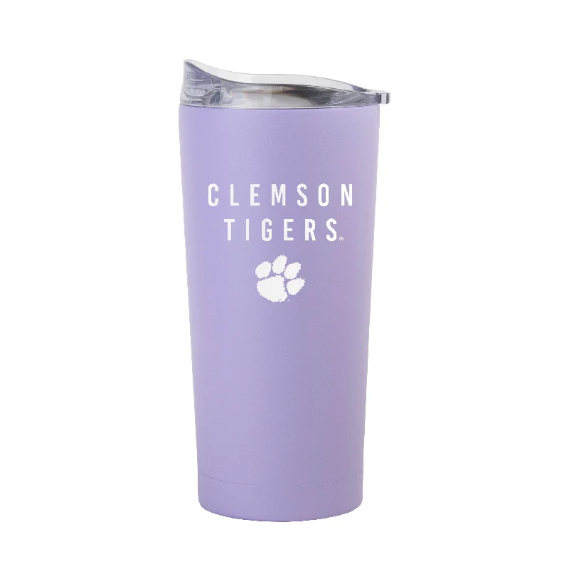 Clemson 20oz Tonal Lavender Powder Coat Tumbler