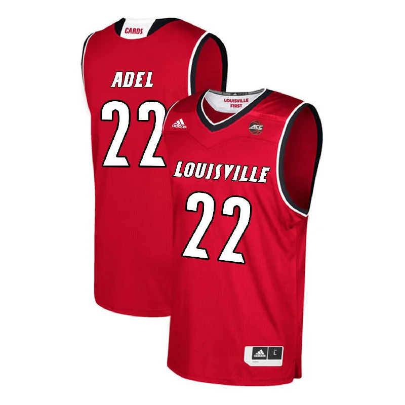 Louisville Cardinals 22 Deng Adel Red College Basketball Basketball Jersey