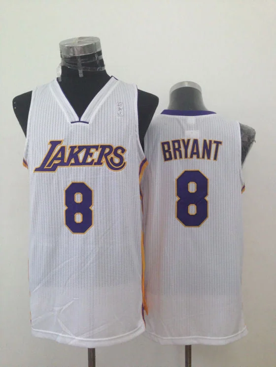 Lakers 8 Bryant White New Revolution 30 Basketball Jerseys