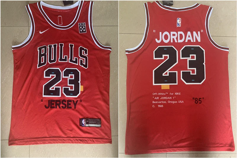 Bulls 23 Michael Jordan Red "85" Anniversary Swingman Basketball Jersey