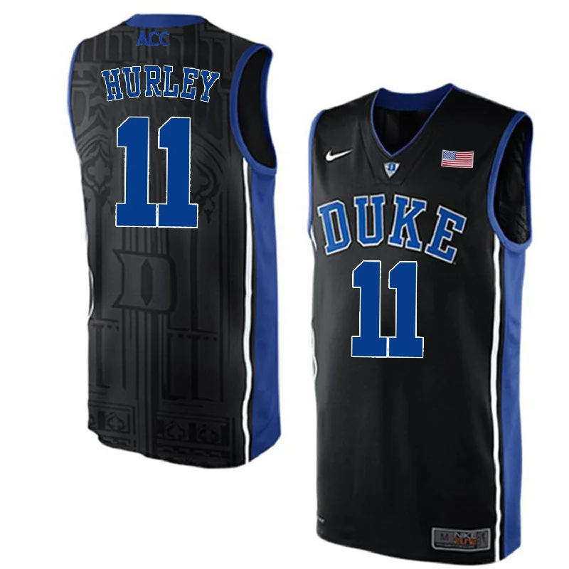 Duke Blue Devils 11 Bobby Hurley Black College Basketball Elite Basketball Jersey