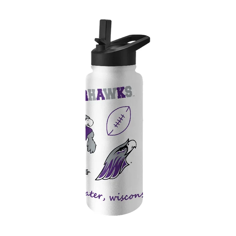 Wisconsin Whitewater 34oz Native Quencher Bottle