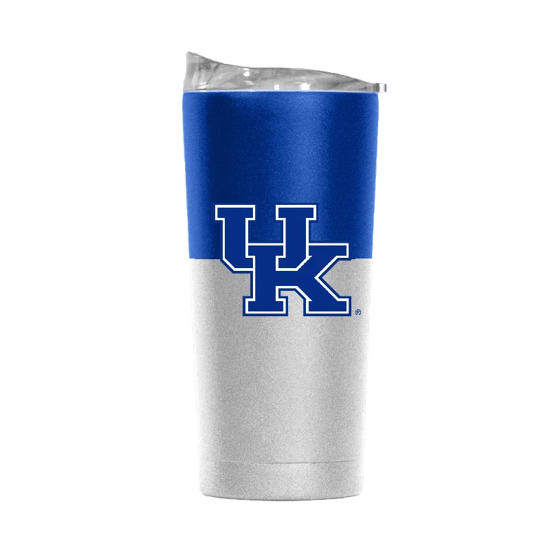 Kentucky 20oz Colorblock White Powder Coat Tumbler