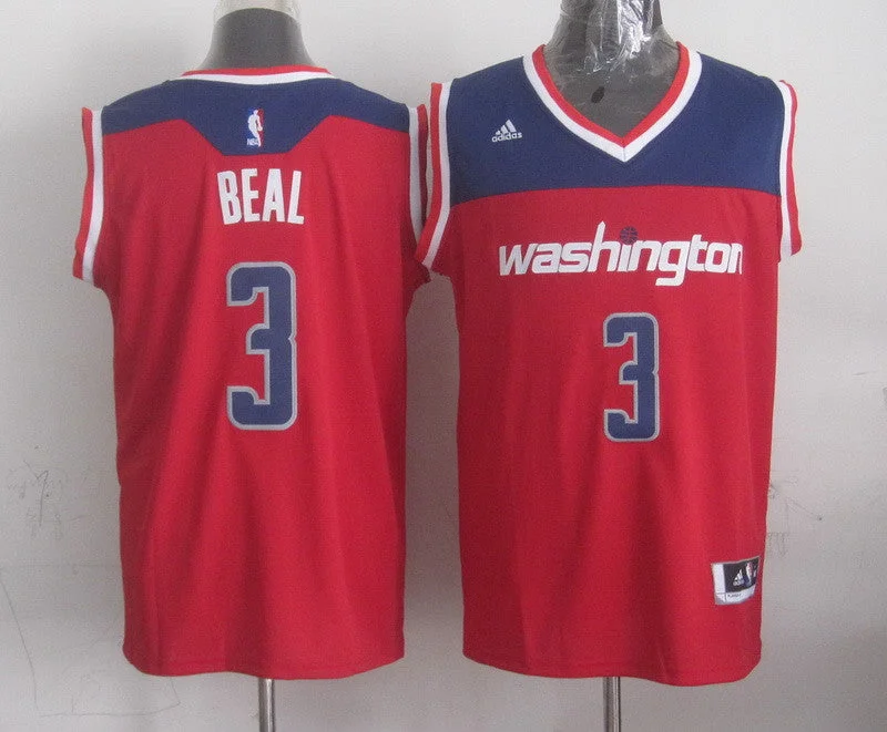 Wizards 3 Beal Red New Revolution 30 Basketball Jerseys