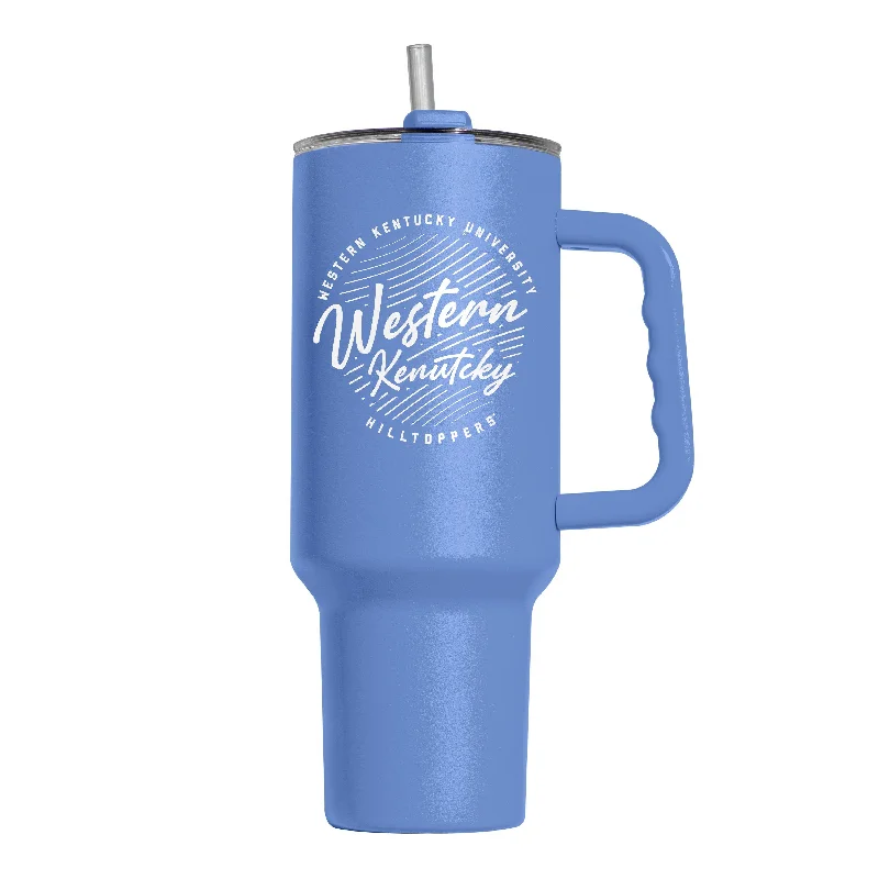 Western Kentucky 40oz Retro Script Powder Coat Tumbler