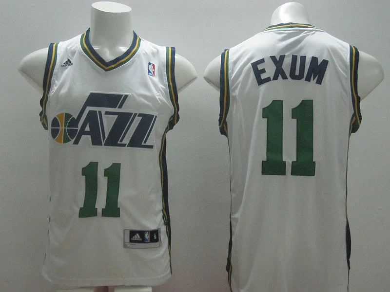 Jazz 11 Exum White New Revolution 30 Basketball Jerseys