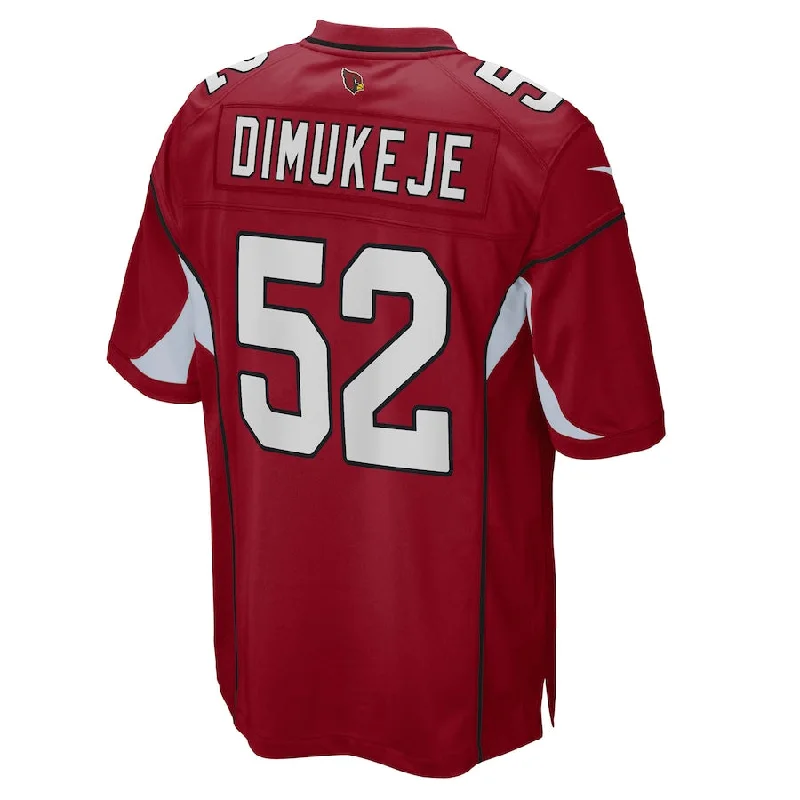 A.Cardinal #52 Victor Dimukeje Cardinal Player Game Jersey Stitched American Football Jerseys