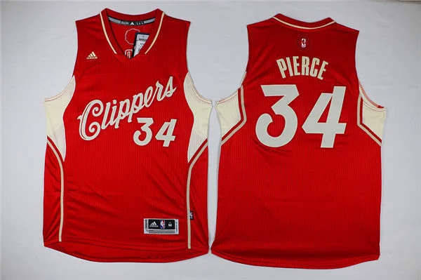 Clippers 34 Paul Pierce Red 2015-16 Christmas Day Swingman Basketball Jersey