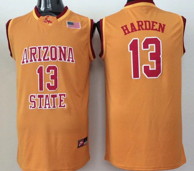 Arizona State Sun Devils 13 James Harden Orange College Basketball Basketball Jersey