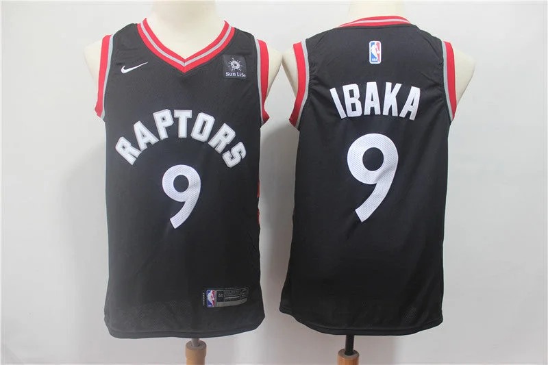 Raptors 9 Serge Ibaka Black Swingman Basketball Jersey