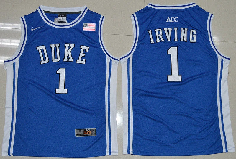 Duke Blue Devils 1 Kyrie Irving Blue College Basketball Jersey