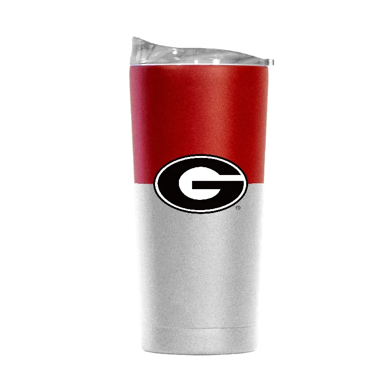 Georgia 20oz Colorblock White Powder Coat Tumbler