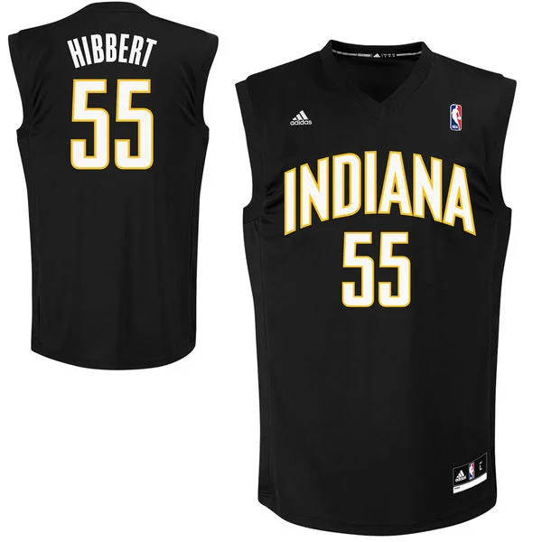 Pacers 35 Roy Hibbert Black Fashion Replica Basketball Jersey