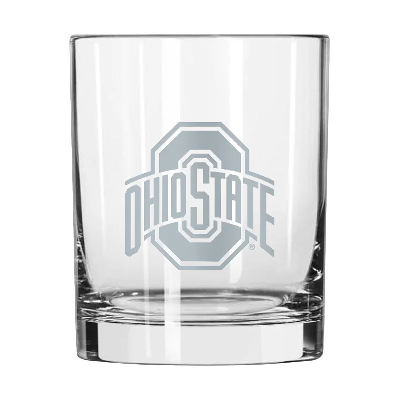 Ohio State 14oz Frost Rocks Glass