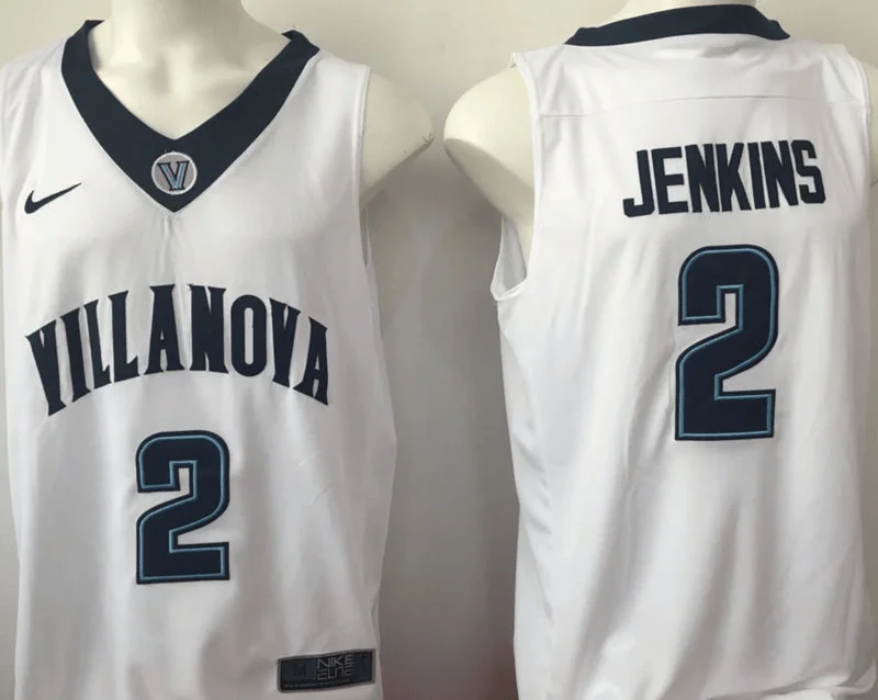 Villanova Wildcats 2 Kris Jenkins White College Basketball Basketball Jersey