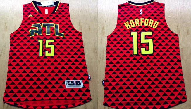 Hawks 15 Al Horford Red Swingman Basketball Jersey