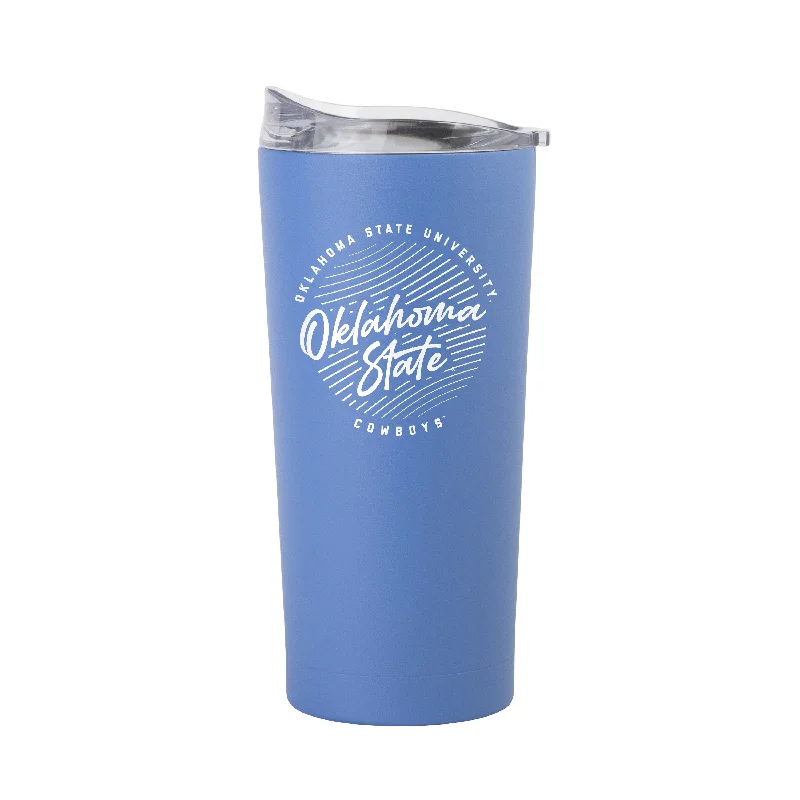 Oklahoma State 20oz Retro Script Arctic Powder Coat Tumbler