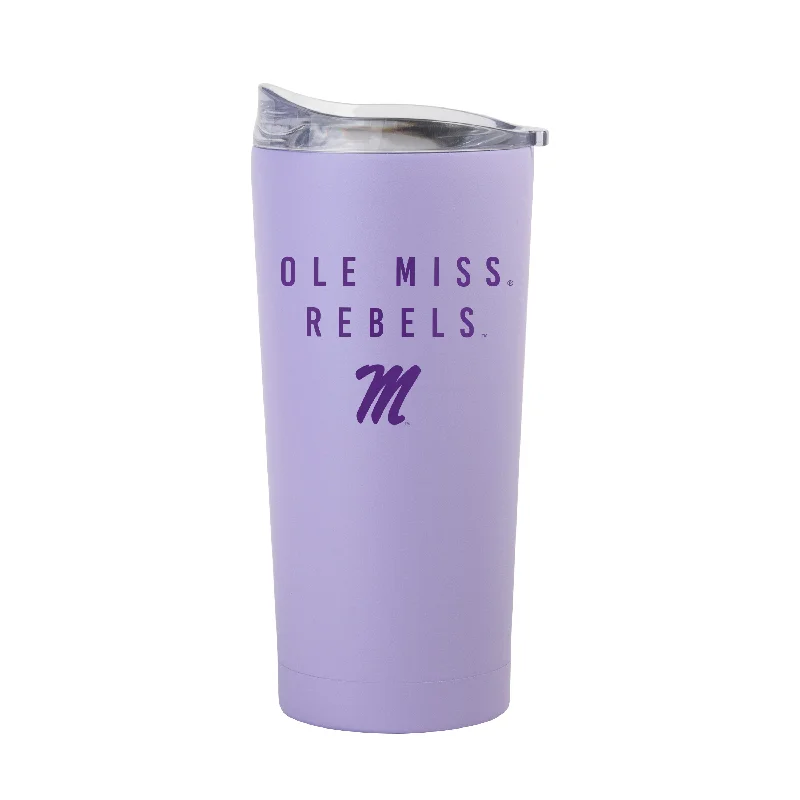 Ole Miss 20oz Tonal Lavender Powder Coat Tumbler