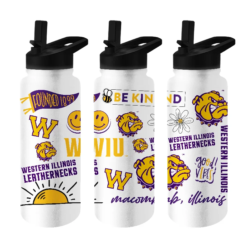 Western Illinois 34oz Native Quencher Bottle