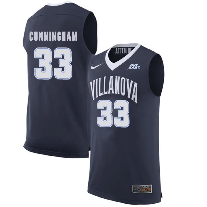 Villanova Wildcats 33 Dante Cunningham Navy College Basketball Elite Basketball Jersey