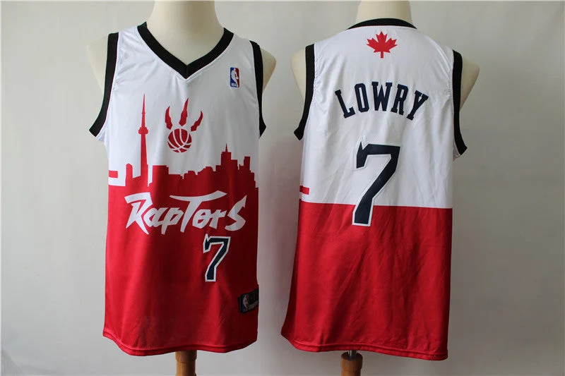 Raptors 7 Kyle Lowry White Red 2019 City DNA Swingman Basketball Jersey