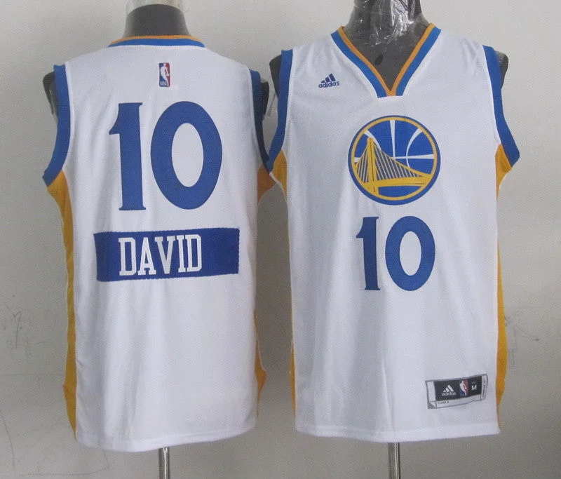 Warriors 10 David Lee White 2014-15 Christmas Day Swingman Basketball Jerseys