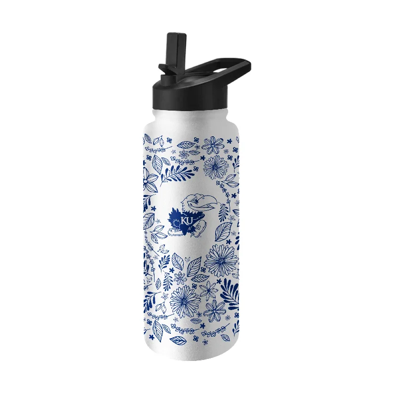 Kansas Quencher Botanical Flip Top Water Bottle