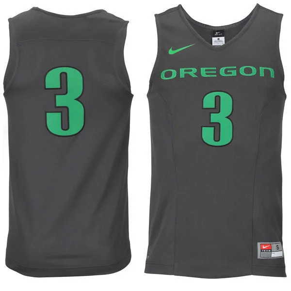 Oregon Ducks #3 Black Basketball College Basketball Jersey