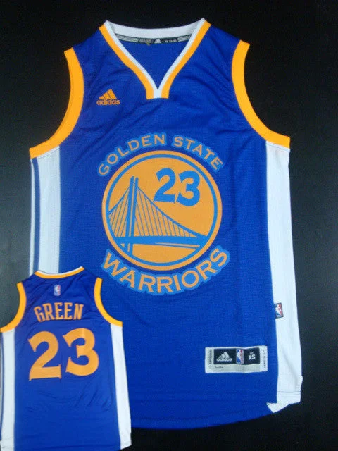 Warriors 23 Green Blue New Revolution 30 Basketball Jersey