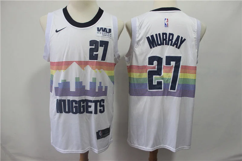 Nuggets 27 Jamal Murray White 2018-19 City Edition Swingman Basketball Jersey