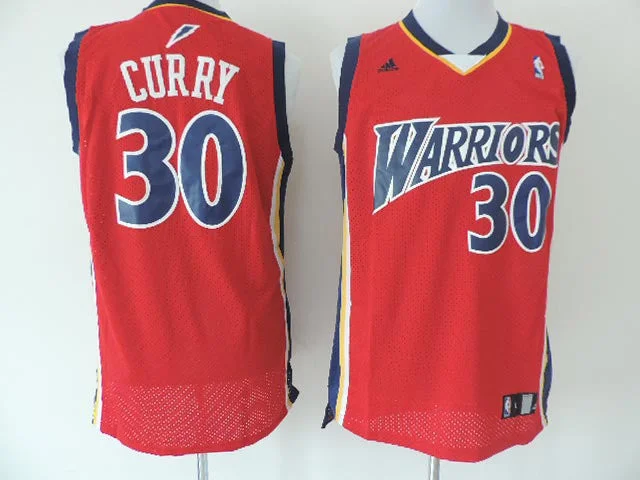 Warriors 30 Curry Red Swingman Basketball Jerseys