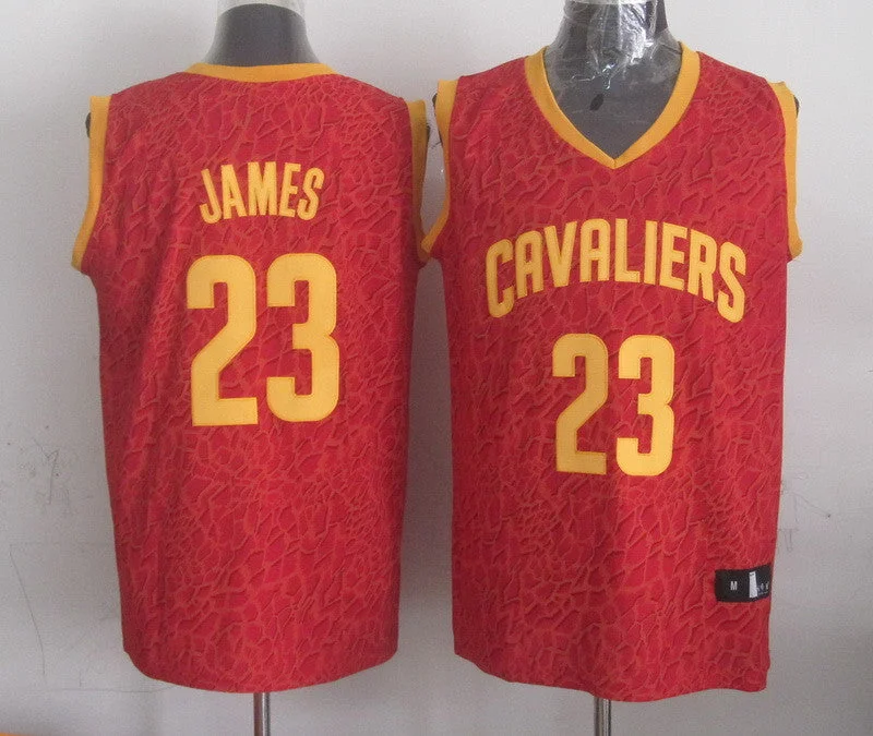 Cavaliers 23 James Red Crazy Light Basketball Jerseys