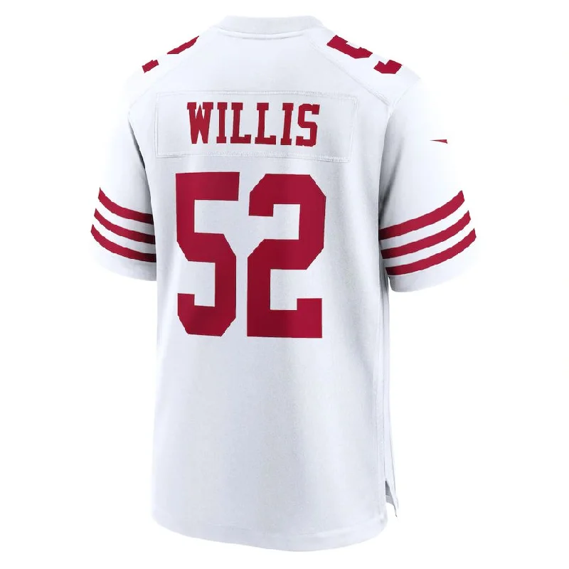 SF.49ers #52 Patrick Willis White Retired Player Game Jersey Stitched American Football Jerseys