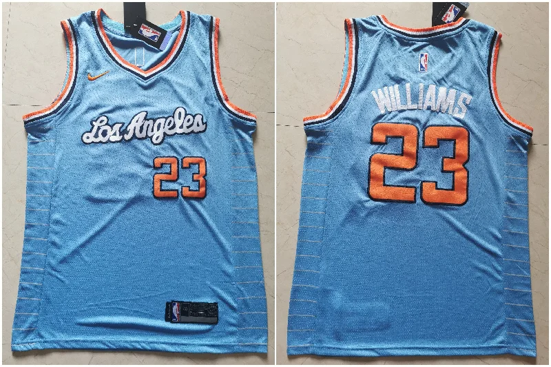 Clippers 23 Lou Williams Light Blue Swingman Basketball Jersey