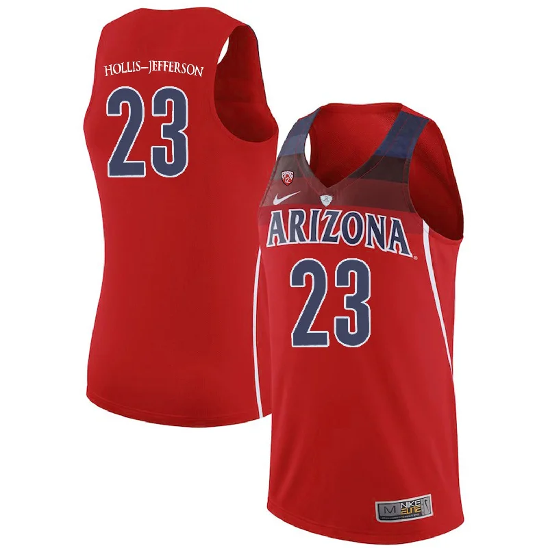 Arizona Wildcats 23 Rondae Hollis-Jefferson Red College Basketball Basketball Jersey