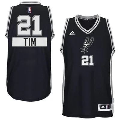 Spurs 21 Tim Duncan Black 2014-15 Christmas Day Swingman Basketball Jerseys