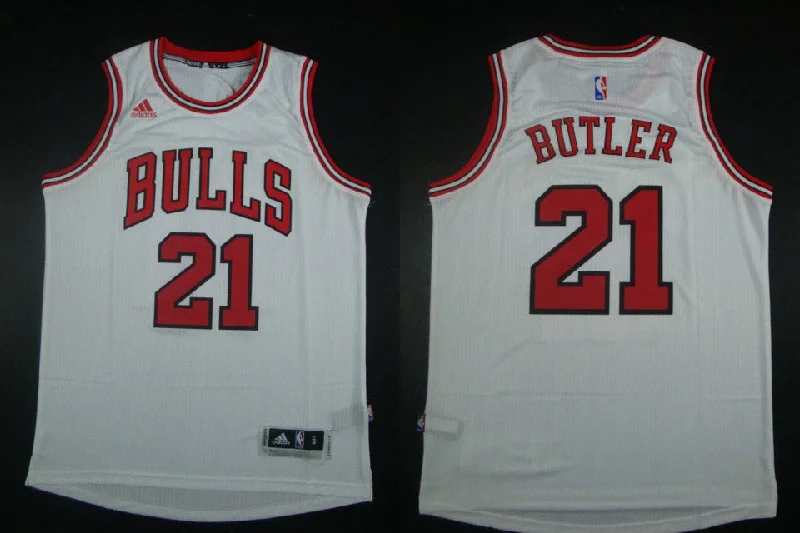 Bulls 21 Jimmy Butler White Swingman Basketball Jersey