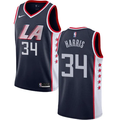 Clippers 34 Tobias Harris Navy 2018-19 City Edition Swingman Basketball Jersey