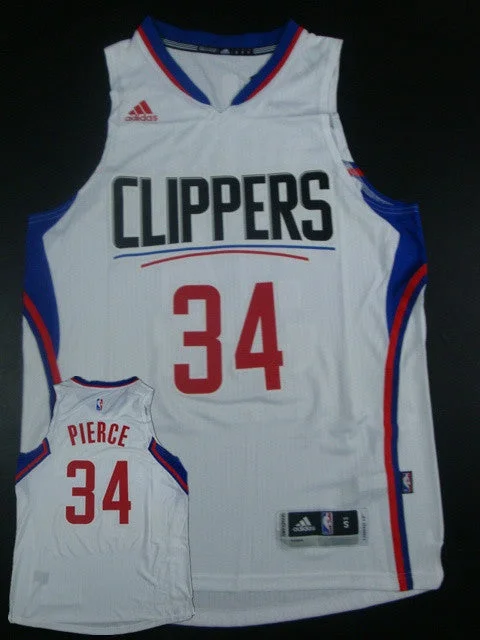 Clippers 34 Paul Pierce White 2015 New Rev 30 Basketball Jersey(hot printed)