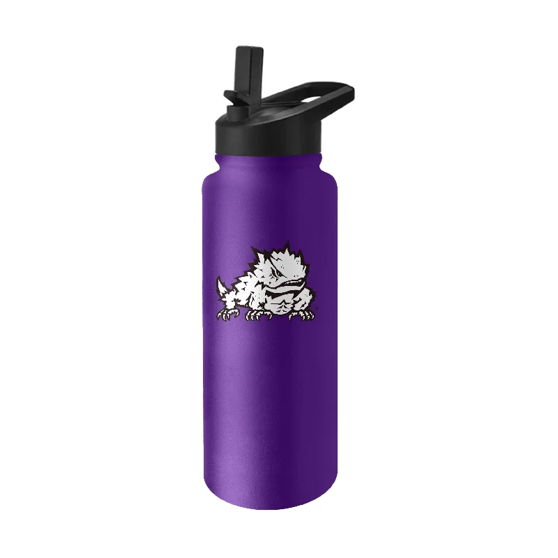 TCU Logo 34 oz Quencher Stainless Bottle