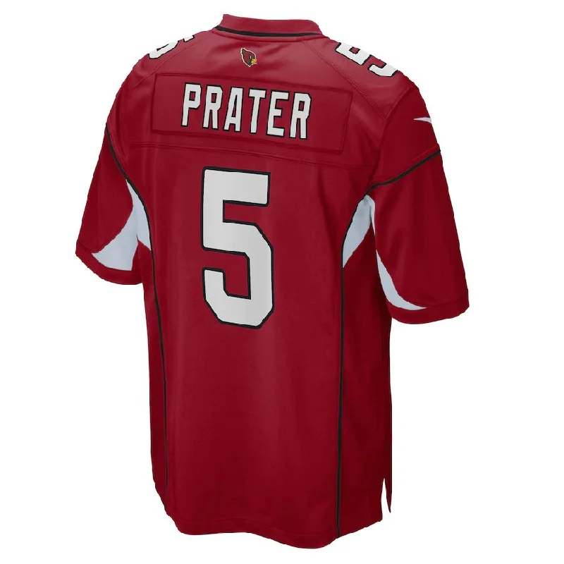 A.Cardinal #5 Matt Prater Cardinal Game Jersey Stitched American Football Jerseys