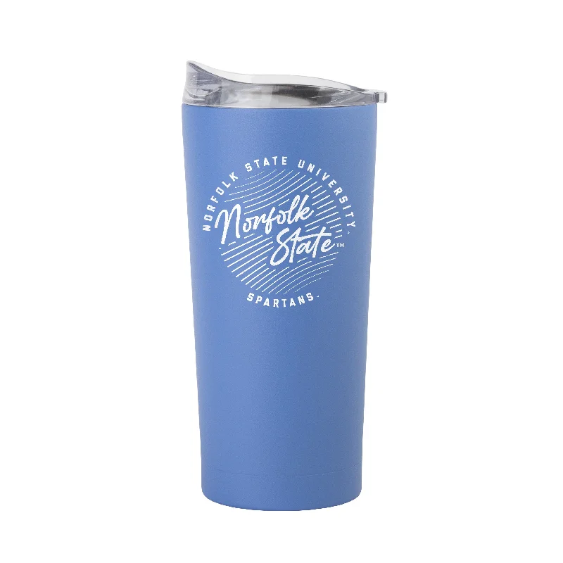 Norfolk State 20oz Retro Script Arctic Powder Coat Tumbler